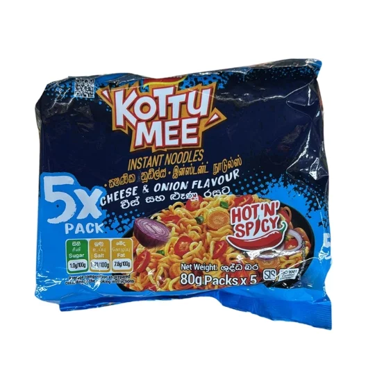 Kottu me cheese & onion instance noodles 5x pack