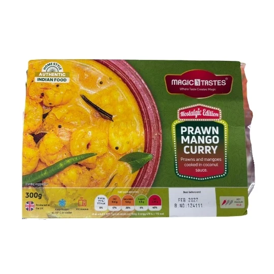 Magic tastes frozen prawn mango curry