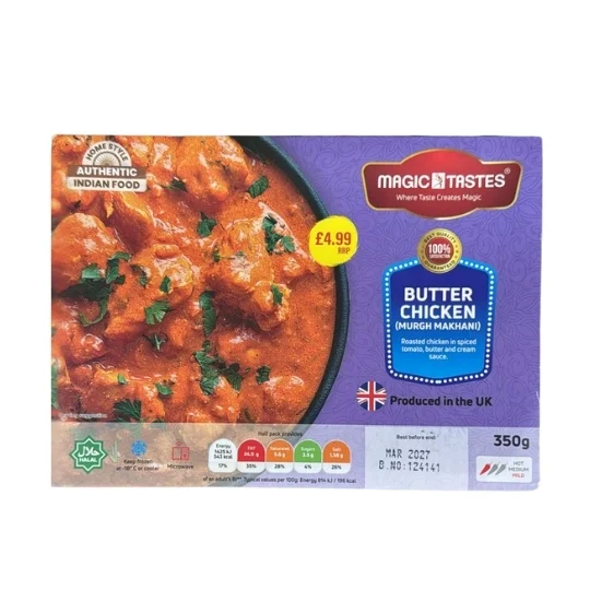 Magic Tastes Frozen Butter Chicken - Murgh Makhani - 350g