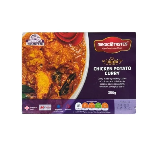 Magic Tastes Frozen Chicken Potato Curry - 350g