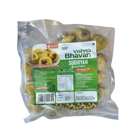 Vishnu Bhavan Frozen Sughiyan - Sweet Fritters - 908g