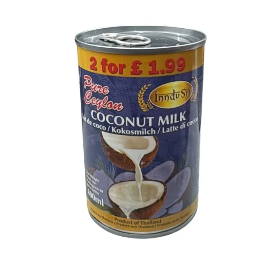 Inndu Sri Pure Ceylon Coconut Milk - 400ml 2 FOR