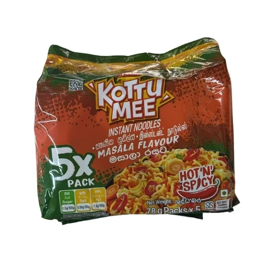 Kottu Mee Instant Noodles - Masala Flavour 5x Pack