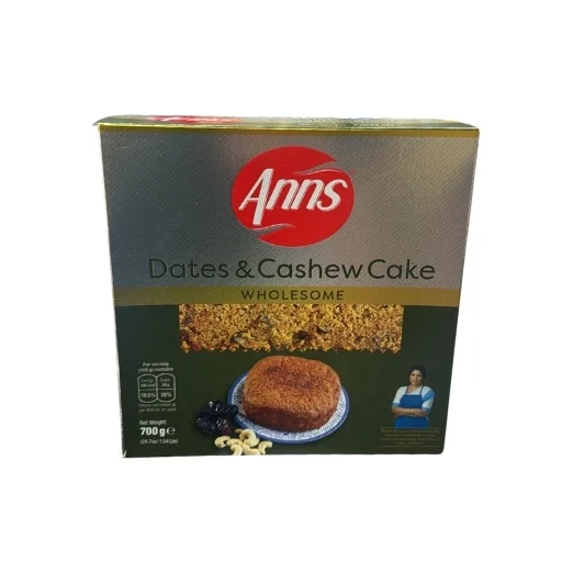 Anns Wholesome Dates & Cashew Cake 700g